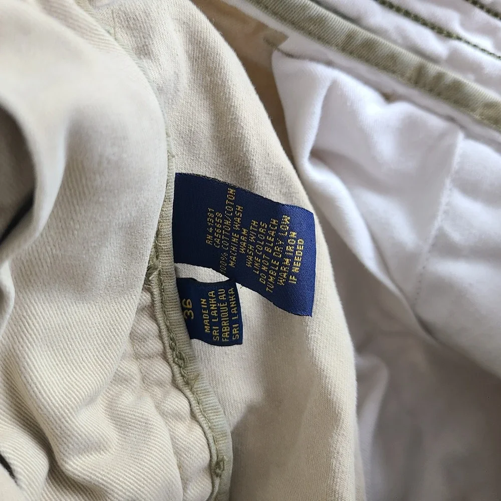 Polo Ralph Lauren Shorts Mens 36 Beige Tan Brown 9